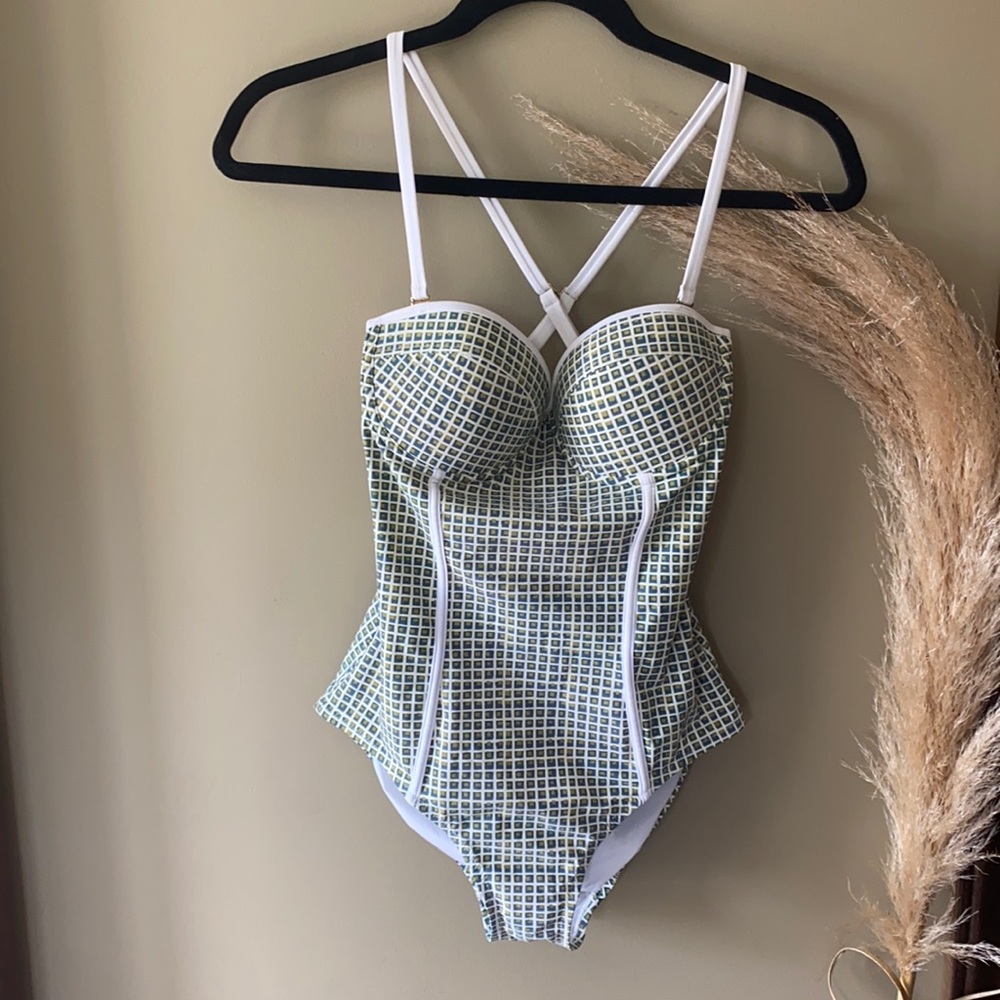 Tori Burch corset vintage inspired one piece🌴🌴